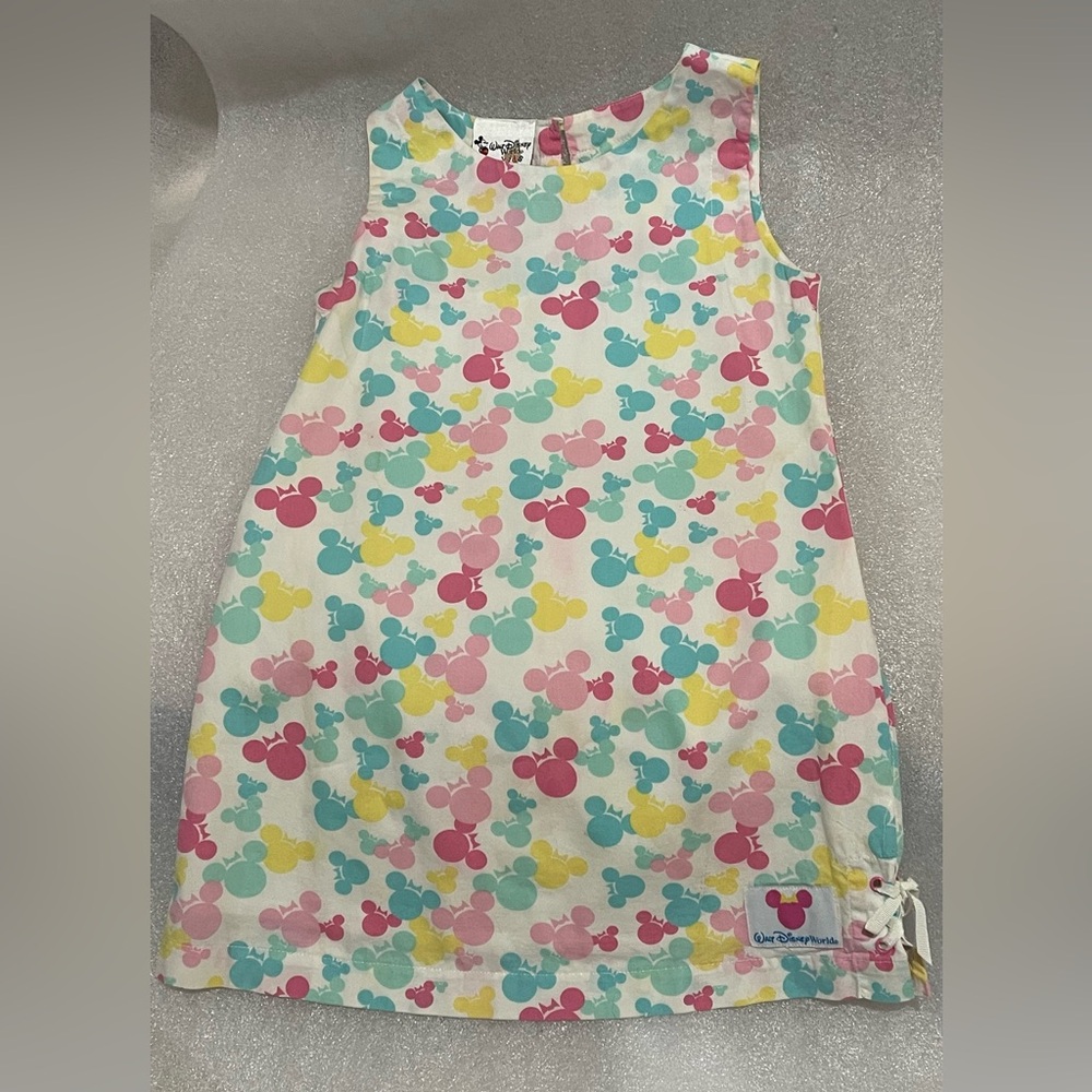 Disney Girls Size Small Dress - Multicolor Mickey Mouse Design